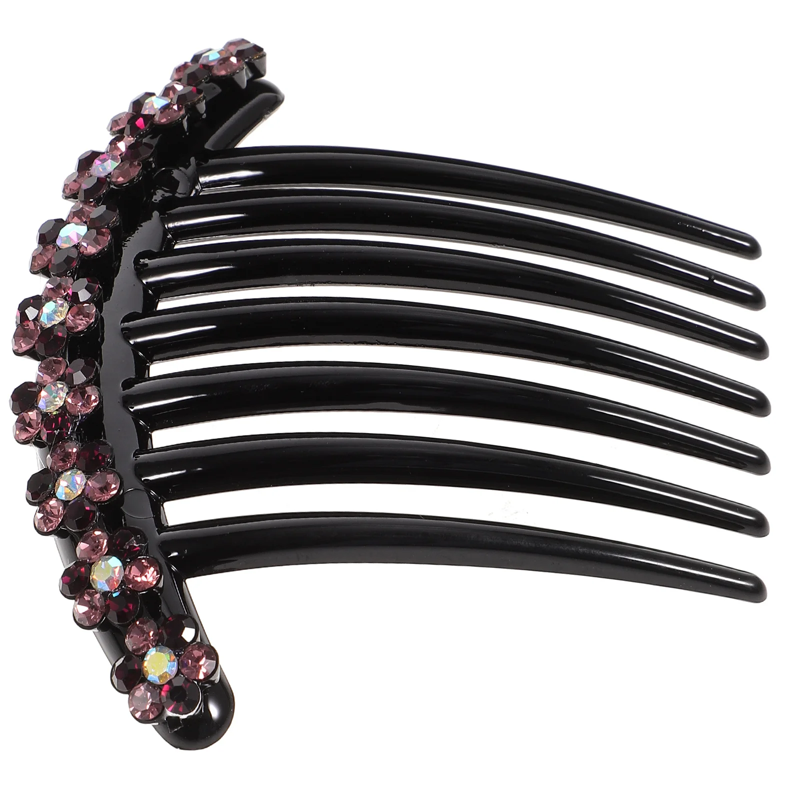 1 قطعة مشط المرأة زهرة أنيقة كريستال إدراج غطاء الرأس لحفل الزفاف كريستال مشط الشعر ملابس يومية إكسسوارات الشعر