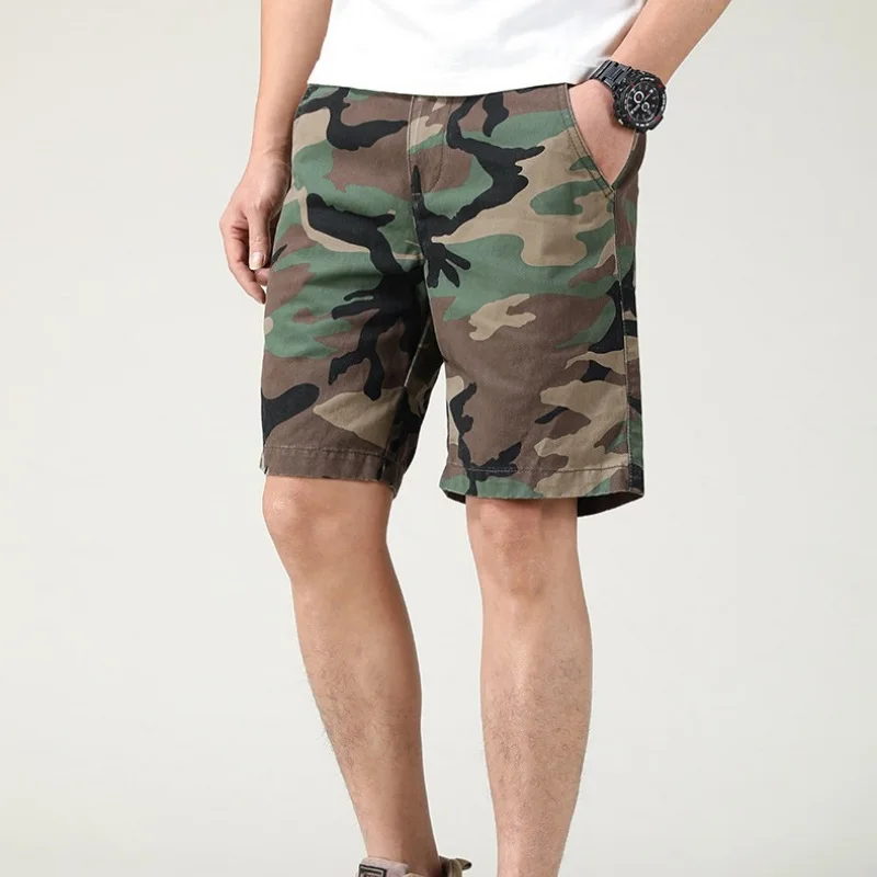 Summer Men's Thin Loose Casual Pants Wear-resistant Camouflage Workwear Sports Shorts For Men