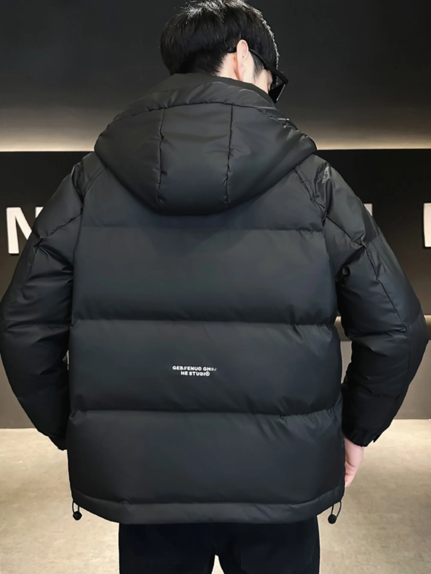 بيير كاردان 2025 جديد للرجال خفيف الوزن ort down Jaet Faionable Urban Sle يندبروف الدفء سستة إغلاق طويل Sve #5