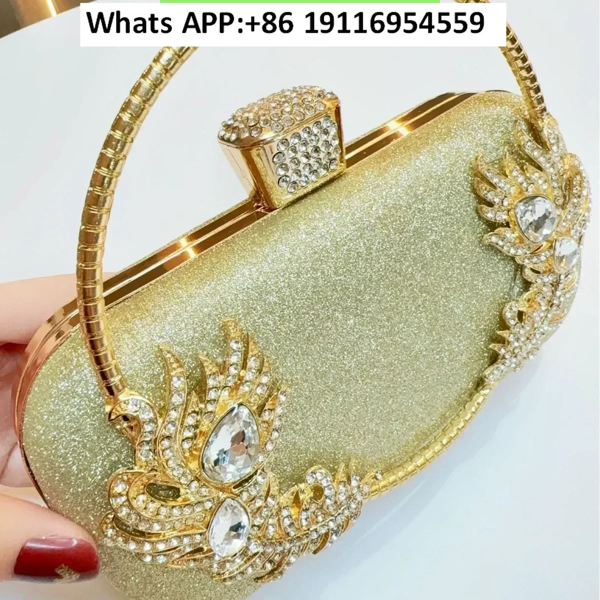 

Женская сумка со стразами, вечернее платье, вечерняя сумка-клатч, портативная сумка для ужина с шипами