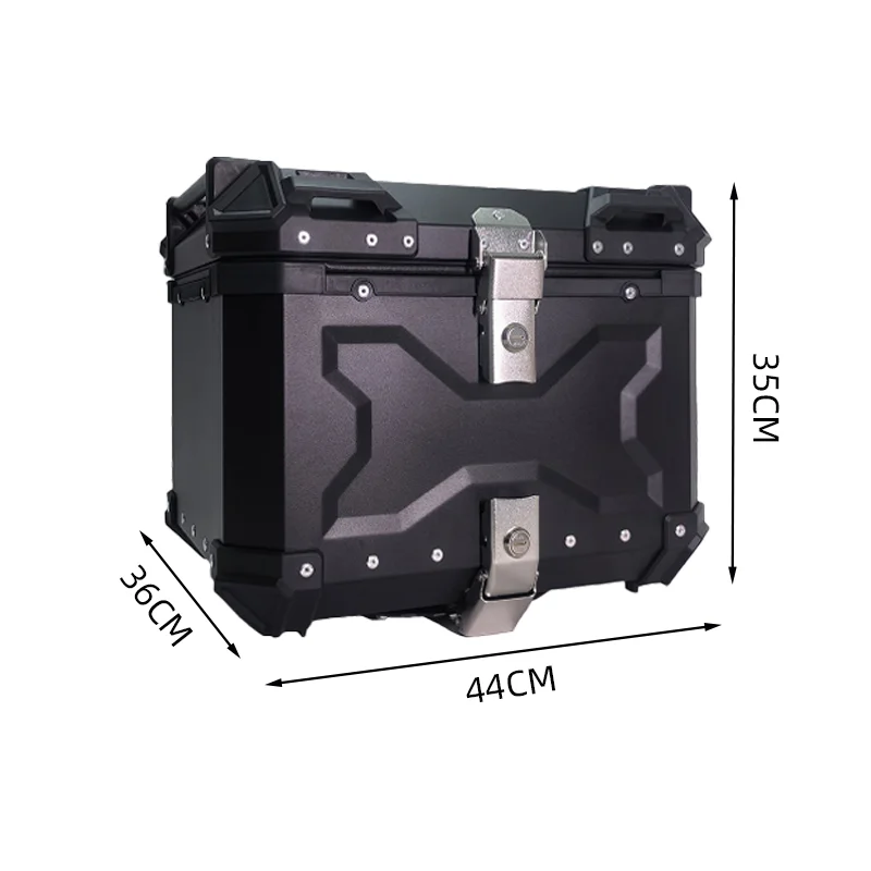 

STLF 45L Embossed Aluminum Alloy Tail Box Motorcycle Tail Box Motorcycle Trunk Storage Box