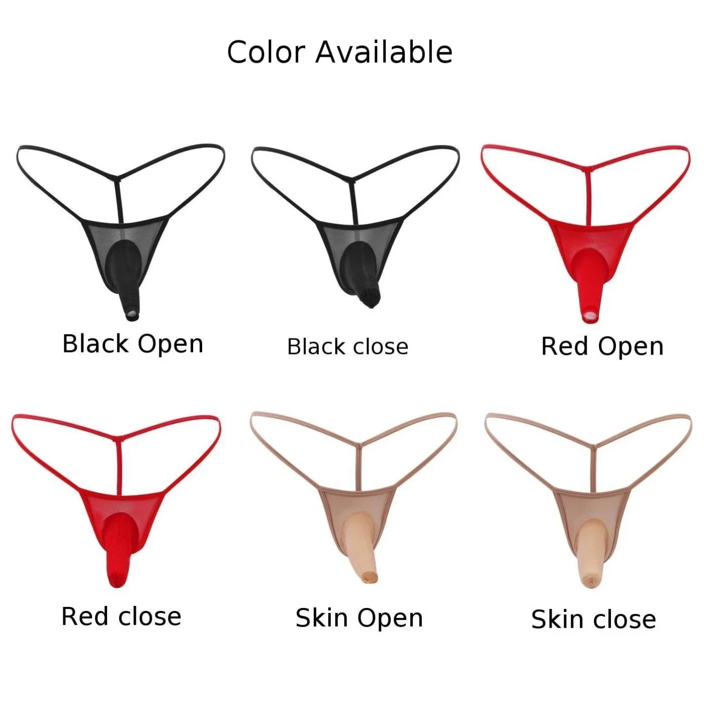 Sexy Thongs G String New Men's Elephant Nose Sheath G String Jockstrap Briefs T Back Underwear in Vibrant Colors
