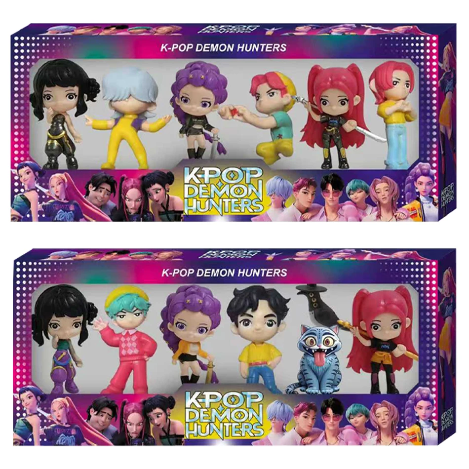 K-pop Demon Hunters Anime Figure - Kawaii Collectible for Boys & Girls Ideal Kids Fan Gift for Halloween Christmas Decorative Bo