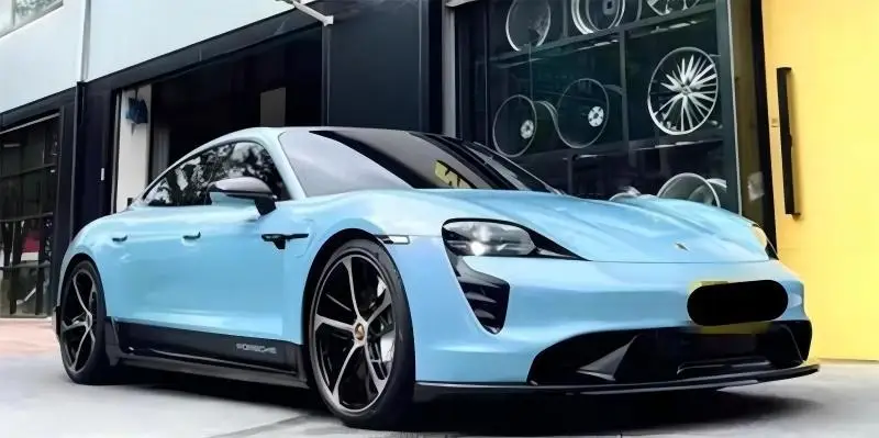 포르쉐 Taycan ReaI 탄소 섬유 범퍼 프론트 립 리어 립 사이드 스커트 테일 윙 윈드 나이프 스포일러 키트