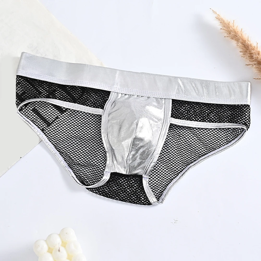 

2XL Low Waist Briefs Breathable Mesh Underwear Breathable Underpants Classic Style Comfortable Fit Mesh Design