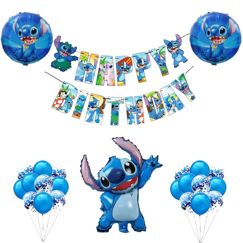 Disney Cartoon Lilo En Stitch Kinderspeelgoed Ballonsteek Verjaardagsfeest Decoratie Geanimeerde Student Prom Ballon