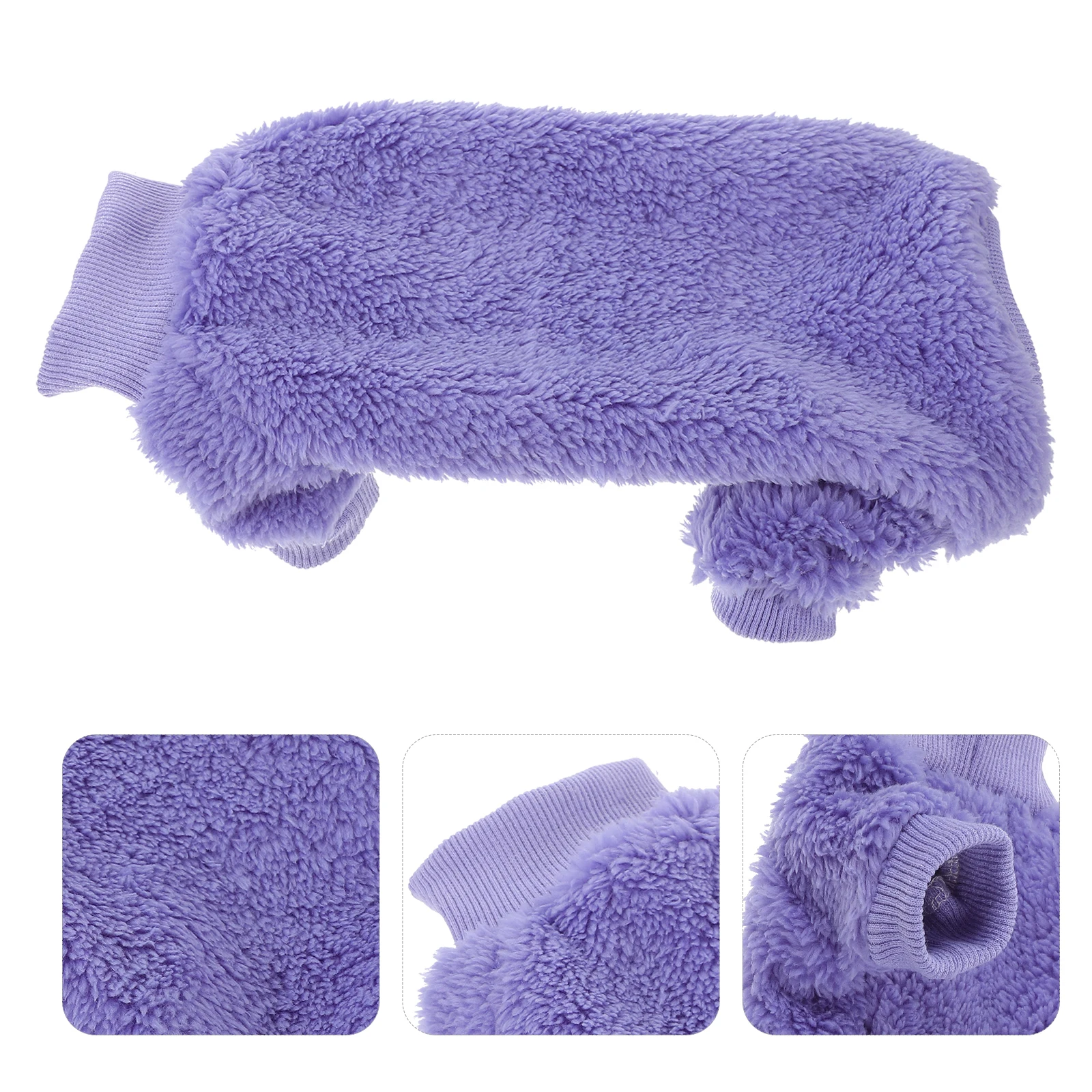 

Double-sided Fleece Cat Clothing Winter Coat Clothes for Indoor Cats Warm Sweater with Hood Pet Costume