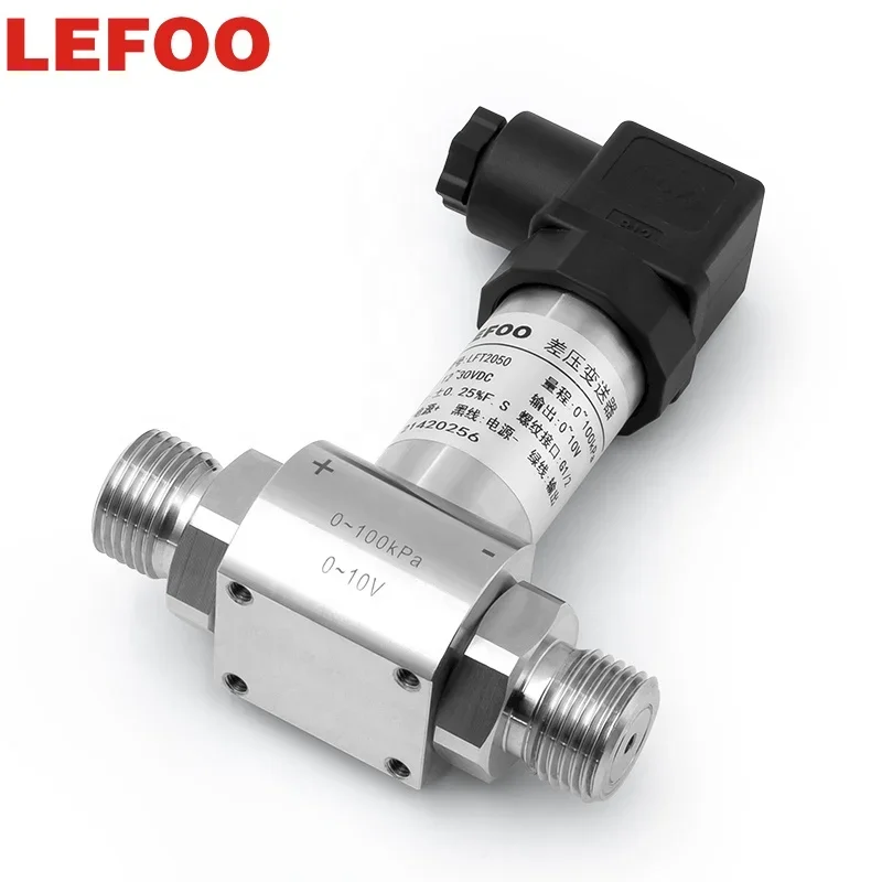 LEFOO 4-20mA Differential Pressure Transmitter for Air Gas Oil DP Sensor