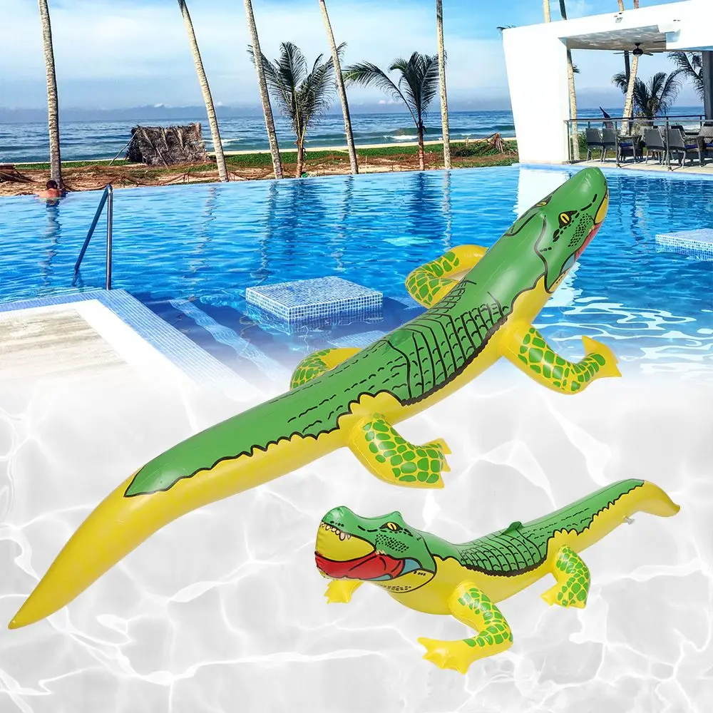 2Pcs PVC Schwimmen Pool Lustige Wasser Spielzeug Blow Up Krokodil Spielzeug Aufblasbare Spielzeug Aufblasbare Krokodil Alligator Ballon