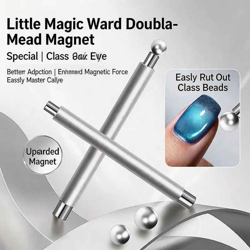 Circular Cat Eye Magnet Ring With Handle Nail Tools Hollow Cat Eye Effect Strong Magnetic Ring For Gel Nail Polish DIY