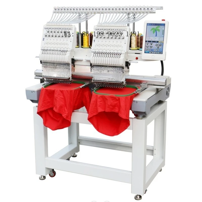 Single Head 15 Needles Embroidery  400x510mm Large Area Flat Cap T-shirt Equipment