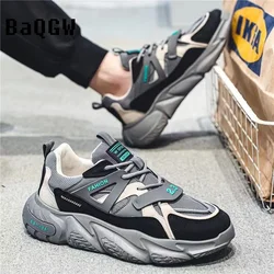 Designer Sports Shoes Men's Casual Running Chunky Sneakers Four Seasons Breathable Height Increased Platform Shoes Man Sneakers