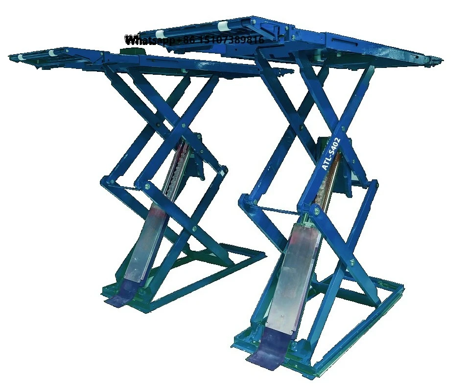 Hot Sale Ultra-Thin Hydraulic Car Lift Low-Profile Full Rise Scissor Lifter for Vehicle Elevation Fast Delivery