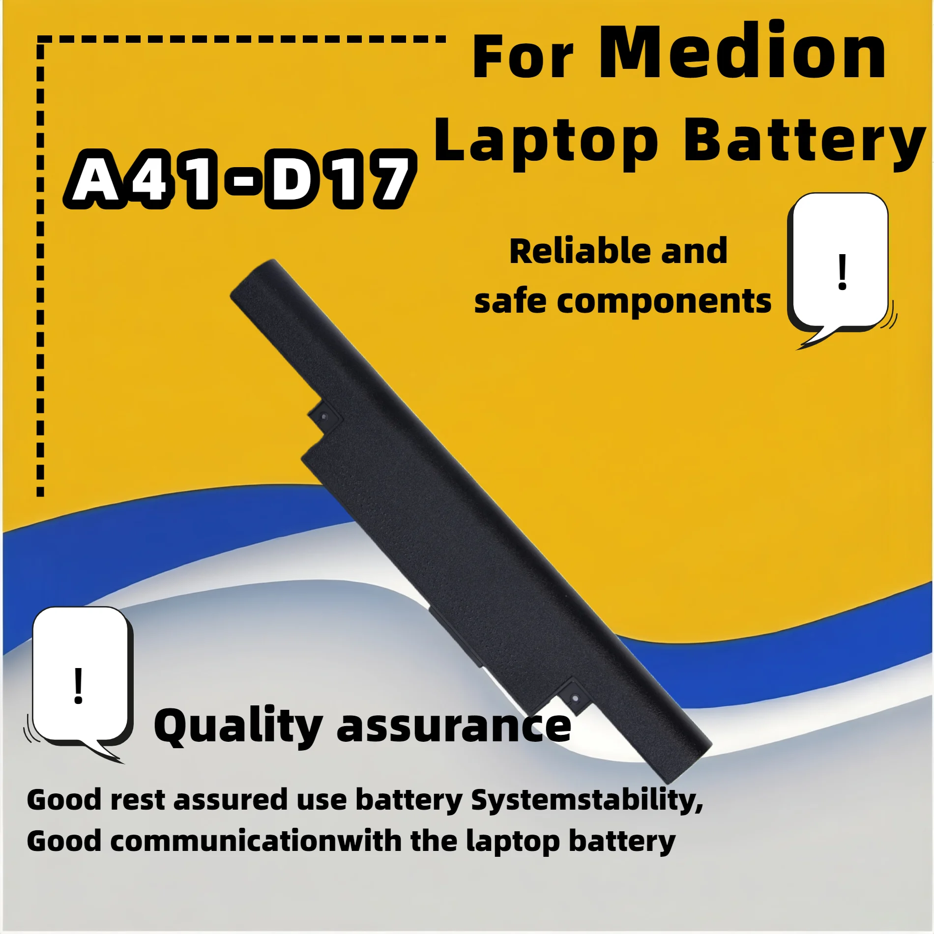 FRLESUI لبطارية Medion أكويا E7415 E7415T E7416 E7419 Erazer P7644 P7648 P7643 P7647 MD99852 MD99310 A41-D17