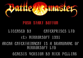 Battle Master title16bit MD Game Card For Sega Mega Drive For Genesis Drop Shipping