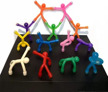 Aimants de réfrigérateur flexibles Mini Man pour enfants et adultes, cadeaux amusants, jouets fantaisie pour la maison, le bureau, les prix de la chambre des étudiants, l'irritation