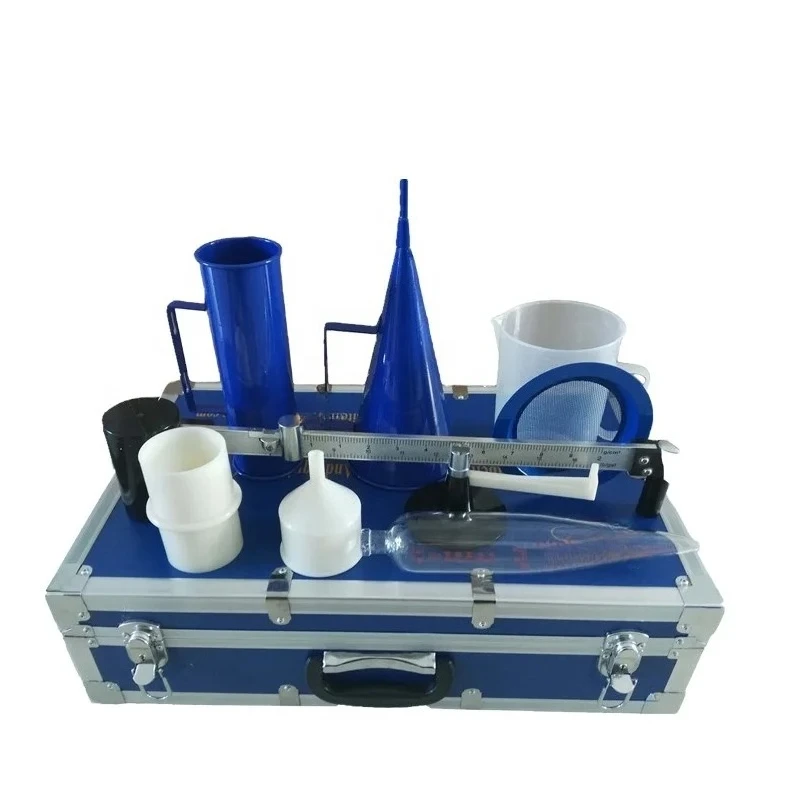Slurry Test Kit Mud Specific Gravity Tester Hydrometer Mud Viscosimeter Portable Sand Content Kit