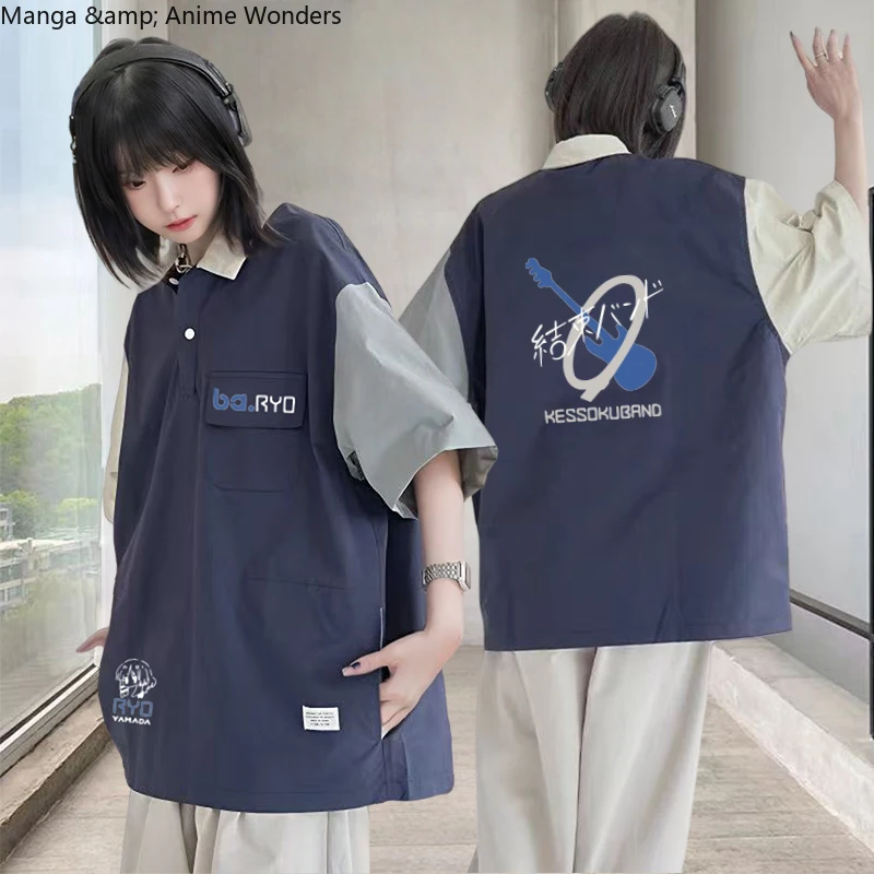 

Bocchi The Rock! Yamada Ryo Anime Cosplay costume T-shirt Short Sleeve Shorts Men Woman Suit Mascot Student Accessory Fans Gift