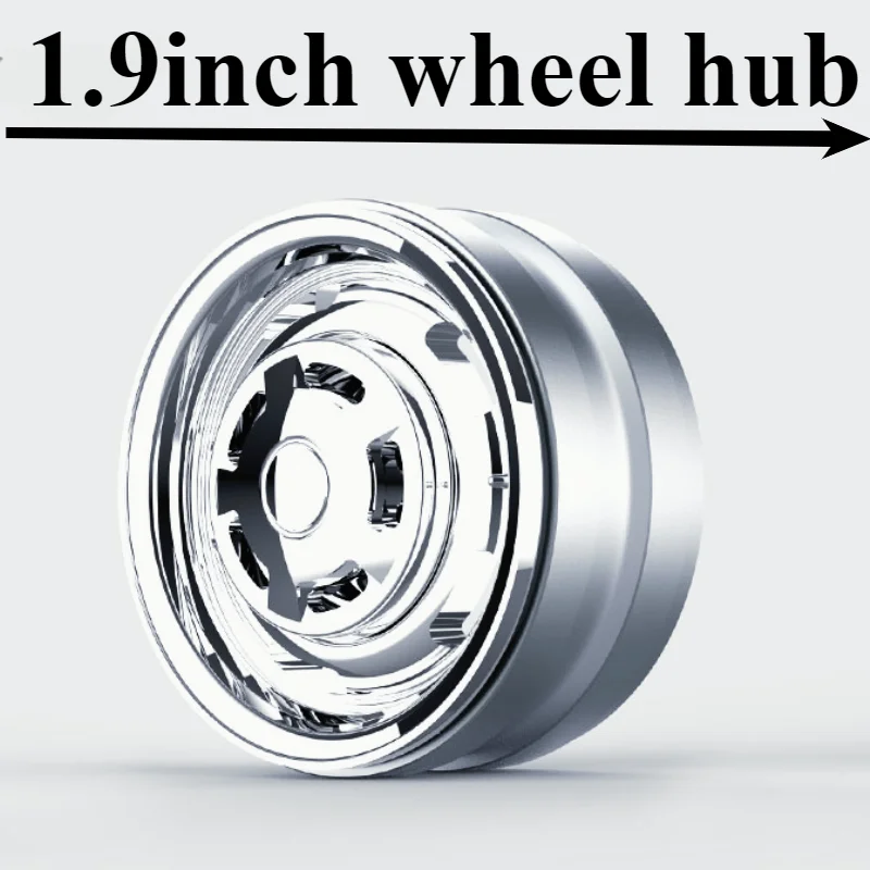 

D1RC 1.9-inch metal climbing car electroplated retro mirror wheels new for 1/10 RC Crawler Car TRX4 (ZC9NS07)Upgrade Accessories