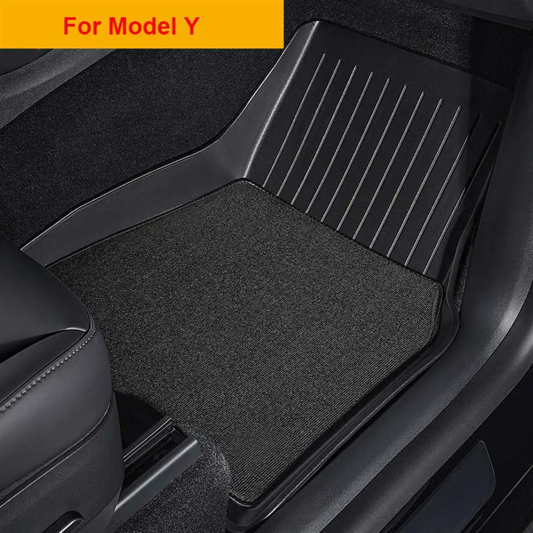 TPE Special double-layer carpet floor mats For Tesla Model 3 Foot pad Model Y right hand drive Blanket Modified accessories