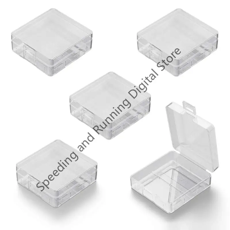 1/2Slot 9V 6F22 Battery Transparent Plastic Storage Box Case Holder Cell Container Multimeter Microphone Battery Case
