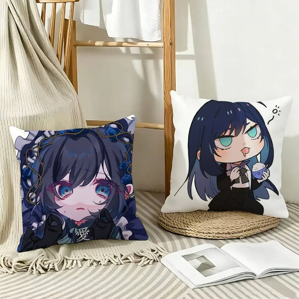 Chibi Kawaii Singer A-Ado   Pillow Case Pattern Printed Pillowcase For Living Room Sofa Cushion Cover