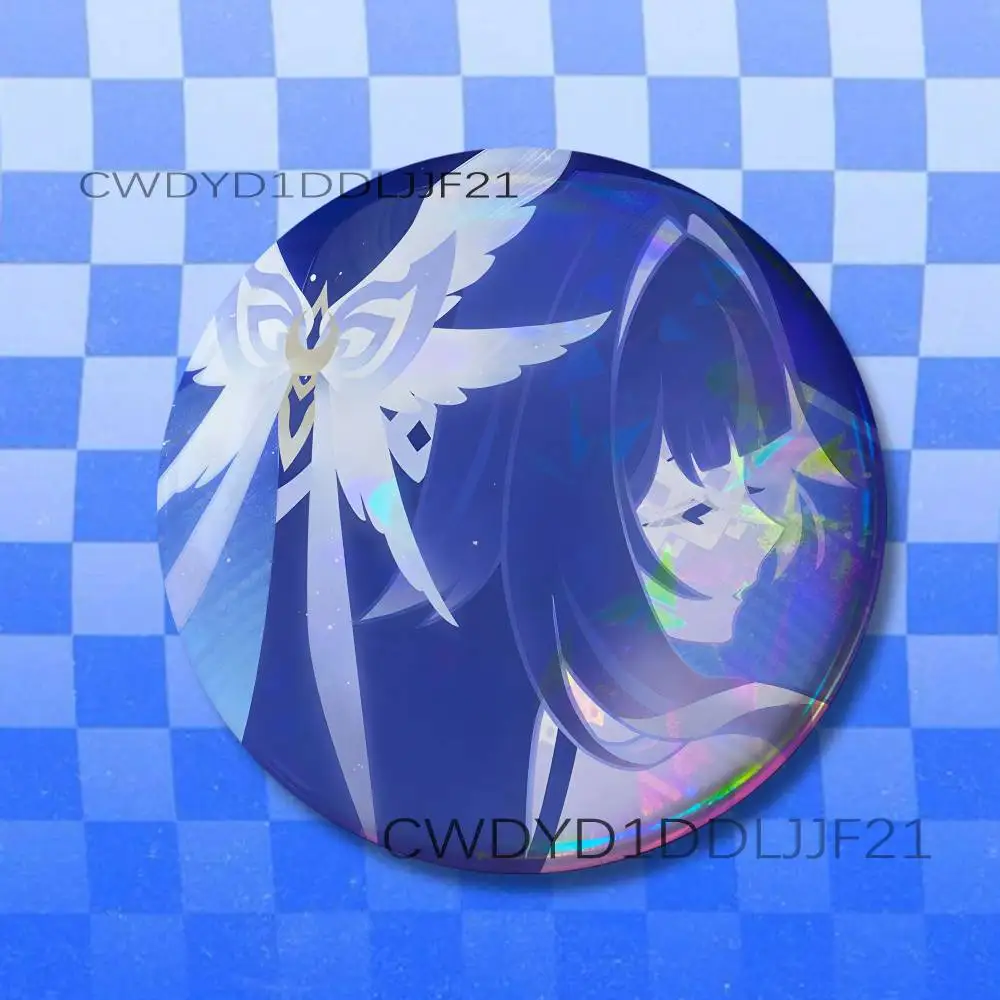 G-Genshin Columbina Impact Vintage Anime Brooch Creative Badge for Hat Bag Decoration Fans Collect Gifts