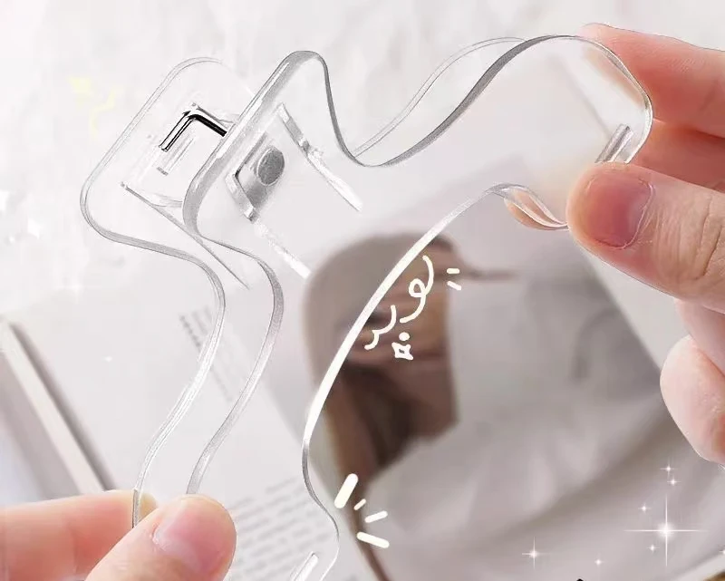 Anti Slip Soft Pad Extra Large Clear Book Clip Plastic Page Holder for Art Drawing Sketch Easel Studio Reference Model Copy Open