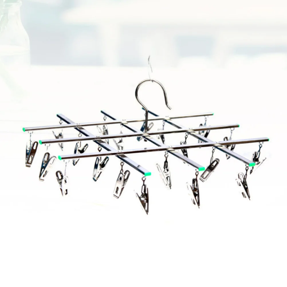 

Round Sock Drying Rack Metal Laundry Hanger Space Saver Windproof Clothes Pegs Multi-Functional Drying Rack For Socks