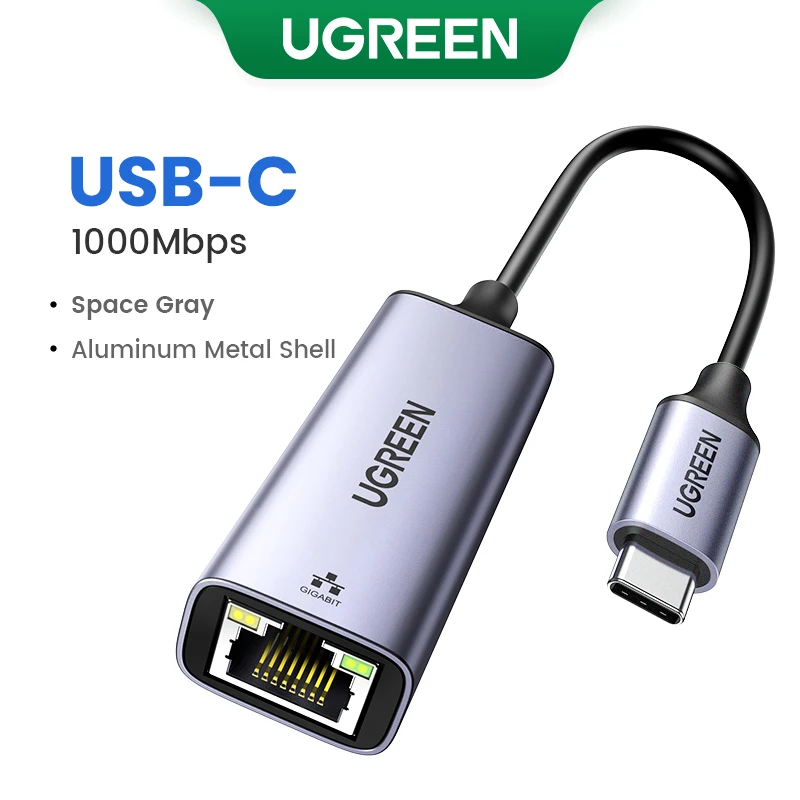 Ugreen Usb Ethernet Adapter Usb 3.0 Network Card Usb RJ45 Lan Voor Pc Windows 10 Xiaomi Mi Box 3/S Nintend Switch Ethernet Usb