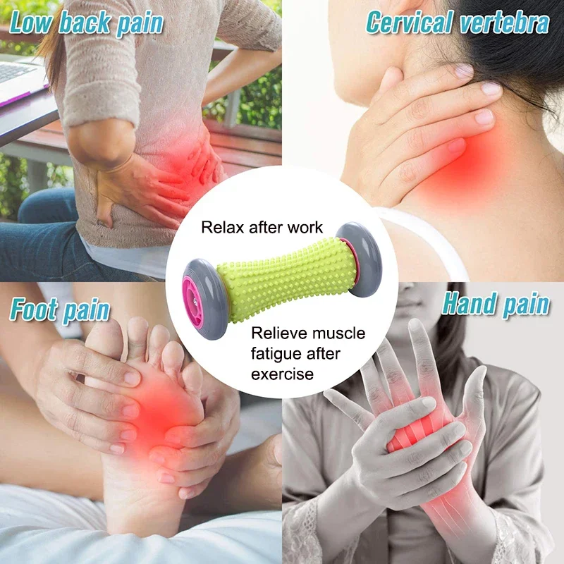 Foot Roller Massage For Relief Plantar Fasciitis And Heel Foot Arch Pain Reflexology Massager For Back Leg Hand Muscle Relax Hot