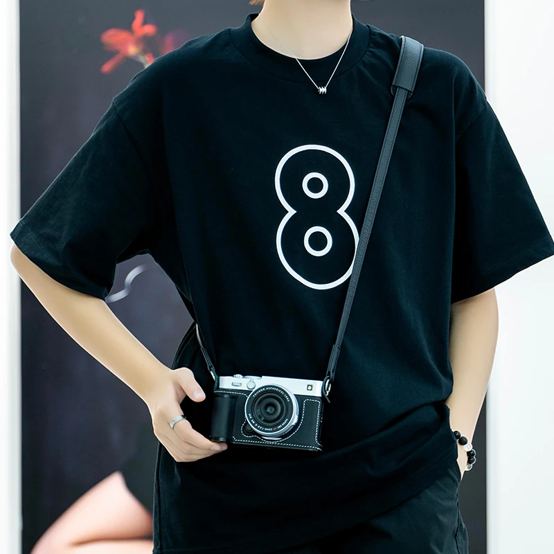 

New handcrafted camera bag for Fuji XE5, genuine leather base with shoulder strap accessories