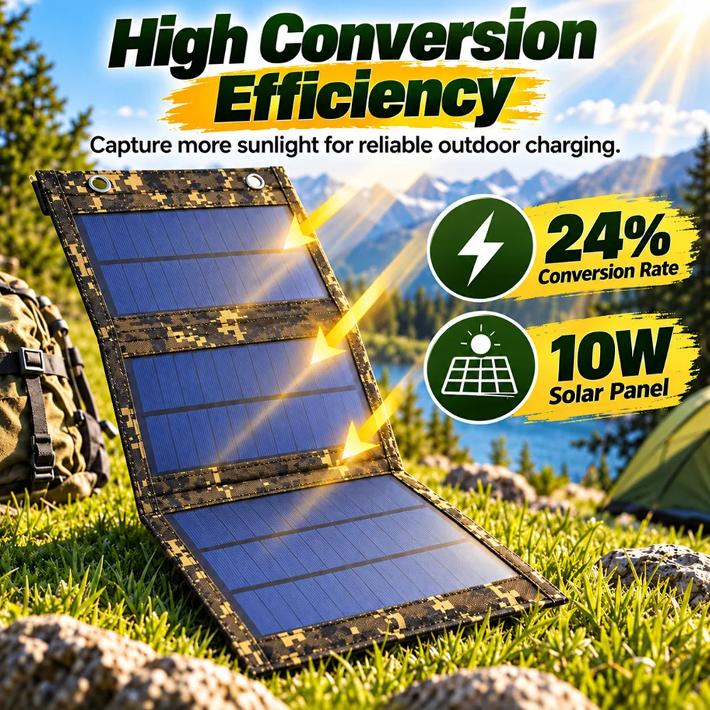 Foldable 5V USB Solar Charging - Solar Emergency Charger recension och pris