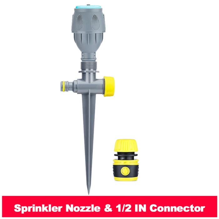 360-Degree Rotating Hydraulic-Powered Aerosol Automatic Irrigation System Gray Pesticide Sprayer Smart Efficient Function for