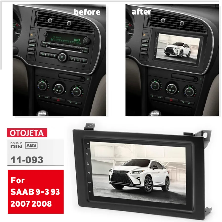 Android 13.0 For SAAB 9-3 93 2007 2008 DVD Player Head Unit Autoradio 2 Din Car Radio GPS Navigation Multimedia Recorder Stereo