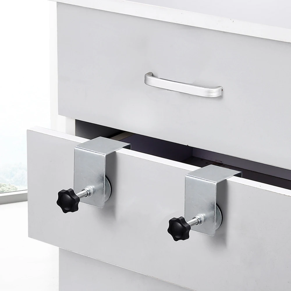 1PCS Woodworking Jig Cabinet Tool Home Furniture Steel Drawer Front Installation Clamps Drawer Panel Clips Carpentry Tools