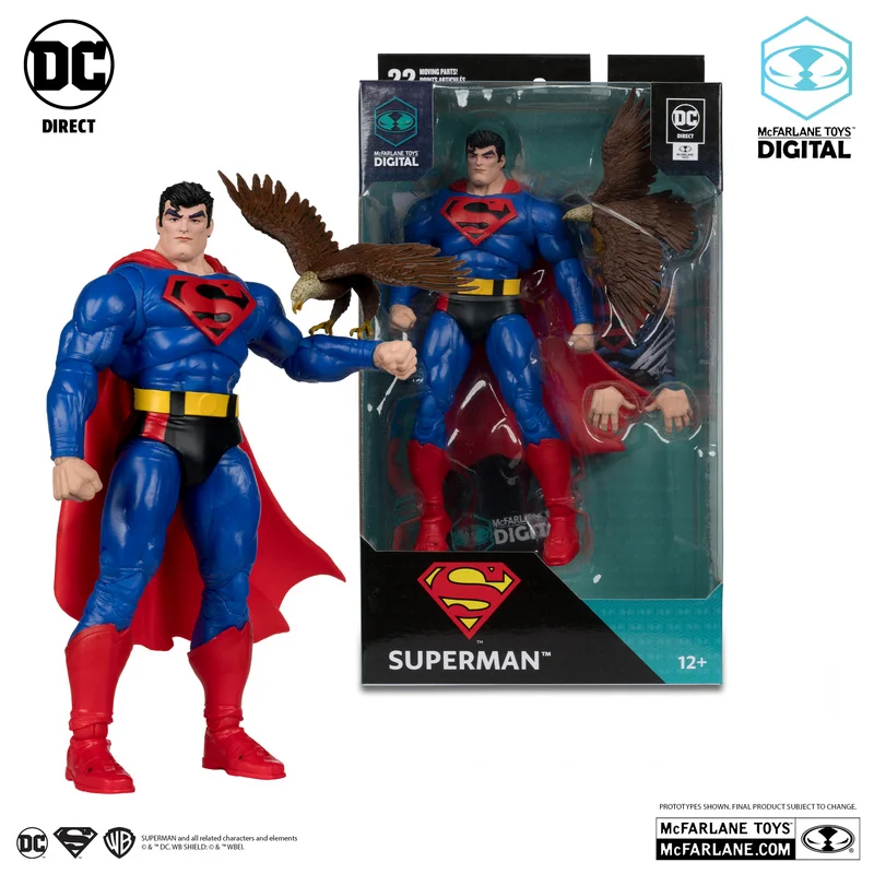 Oryginalny Mcfarlane Dc Multiverse Superman Nasze światy w wojnę 7-calowa kolekcja figurek Figurka Prezent urodzinowy dla dzieci Zabawka