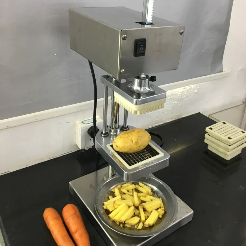 French fries machine cutter commercial household vertical electric stainless steel