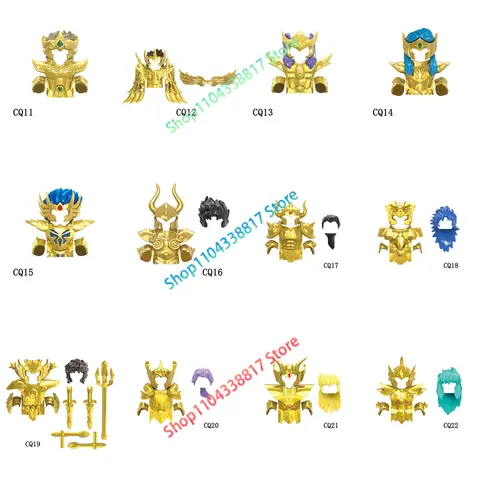 CQ11 CQ16 CQ17 CQ22 Saint Seiya 일본 애니메이션 만화 벽돌 인형 Aiolia Aiolos 모델 장난감 빌딩 블록 조립 장난감 선물