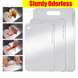 Board Kitchen Cutting Boards For Stainless 304 Steel Non-slip Portable Thickened Double-Sided Food Grade Fruit Meat Chopping