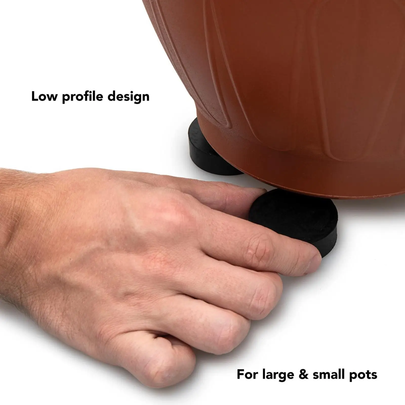 20x Flower Pot Feet Anti Slip Solid Rubber, Pot Lifters, Pot Risers, Planter Feet for Floor Garden Indoor Outdoor Balcony Patio