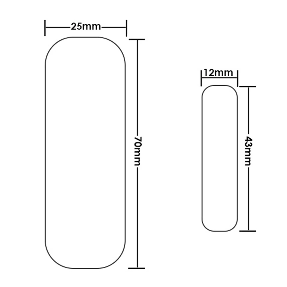 Sensor de puerta inalámbrico Universal, alarma inteligente para ventana y puerta, accesorios