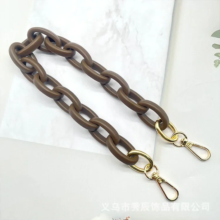 Resin acrylic chain strap, washing presbyopia bag chain, matte acrylic mobile phone chain