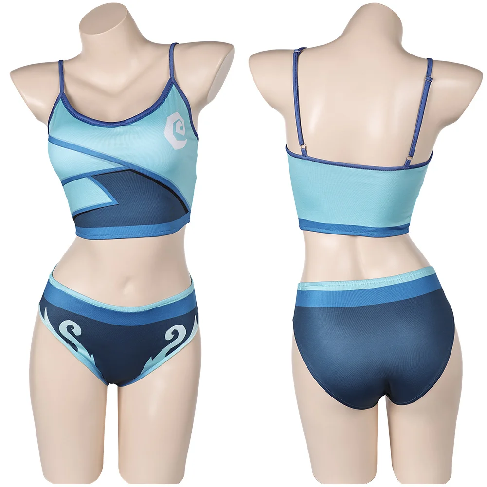 Game Valorant Jett Cosplay Traje para Mulher, Fantasia, Maiô, Disfarce, Verão, Praia Bikini, Fato Carnaval Halloween, Meninas adultas