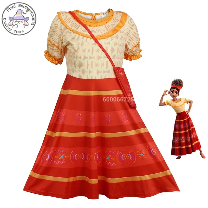 

Encanto Anime Dolores Madrigal Cosplay Costume Dress for Women Girls Adults Children Halloween Carnival Performance Clothing