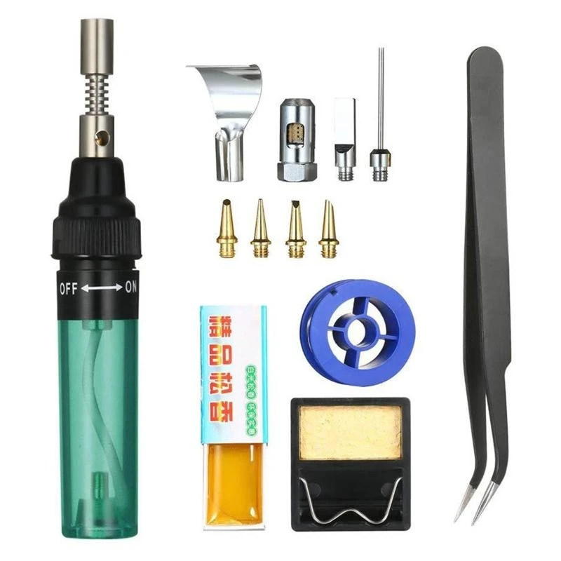 

Cordless Gas Welder Soldering Iron Tip Tweezers Rosin for Repair Home Appliances