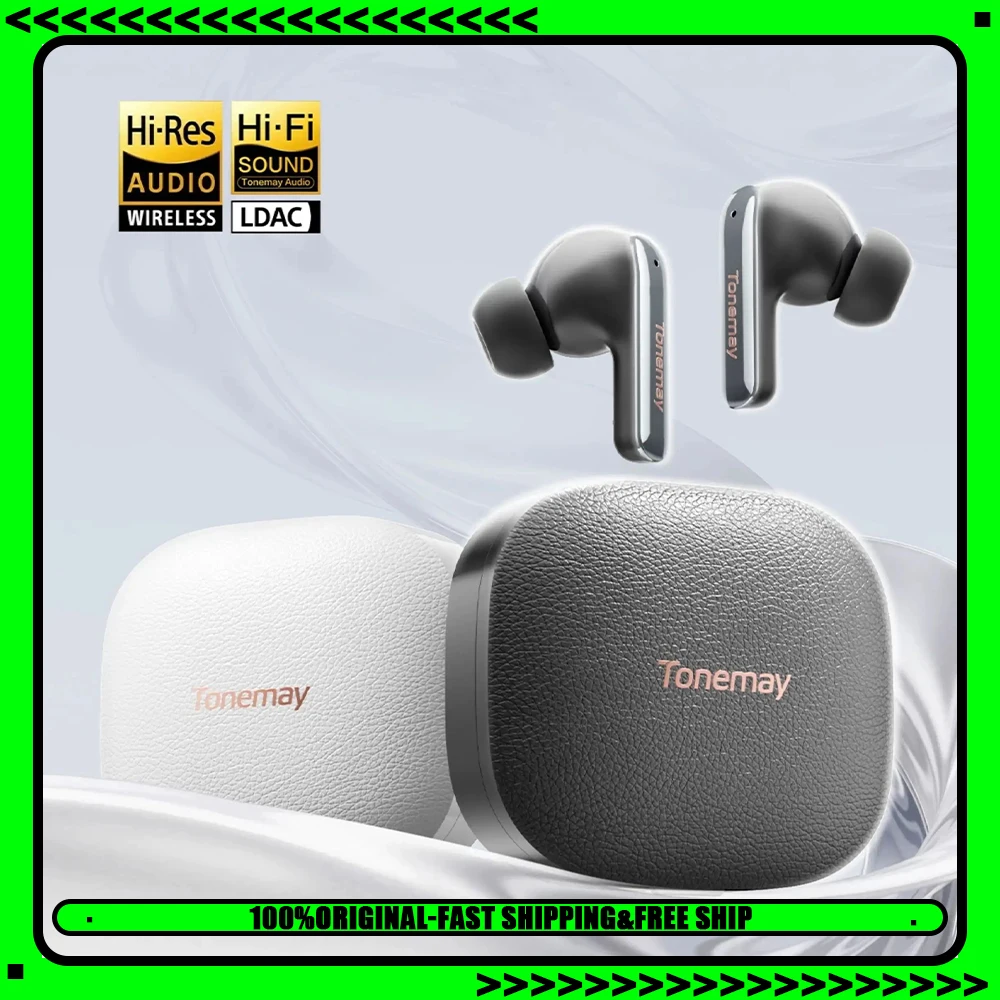TONEMAY M4pro Wireless Headset Tonemay Space Sound Effect Esports Headset -48dB Active Noise Reduction Light Weight For Gifts