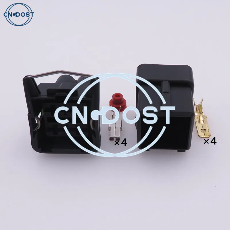 

1 Set 4 Pin 357941165 Automotive Plug 6.3 Series Connector AC Assembly For VW With Terminals