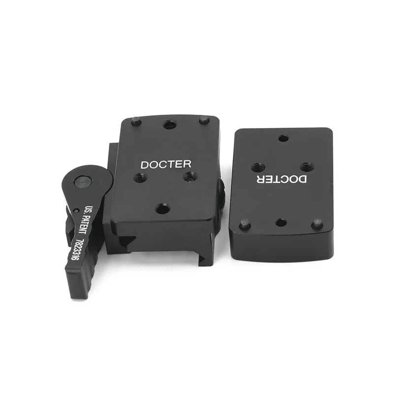 Tactical DOCTER QD Lever Witness Absolute Co-Witness 1.41 Inch Height With Riser Plate Fit For 20mm Mount Accessory