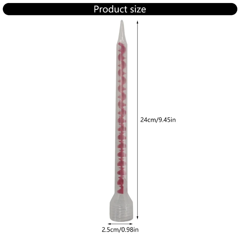 W2E3 20 ชิ้นหัวฉีดแบบคงที่สำหรับการฉีดตลับหมึก Grouting Mixer Tube หัวฉีด